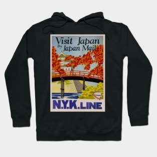 Visit Japan retro Vintage 1930 Poster Hoodie